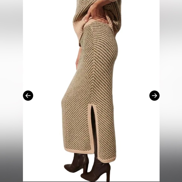 FIGUE Angela Jacquard Knit Sweater Skirt size large EUC - Picture 4 of 15